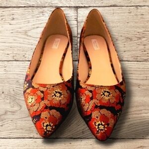 Floral Patterned Women's Flats